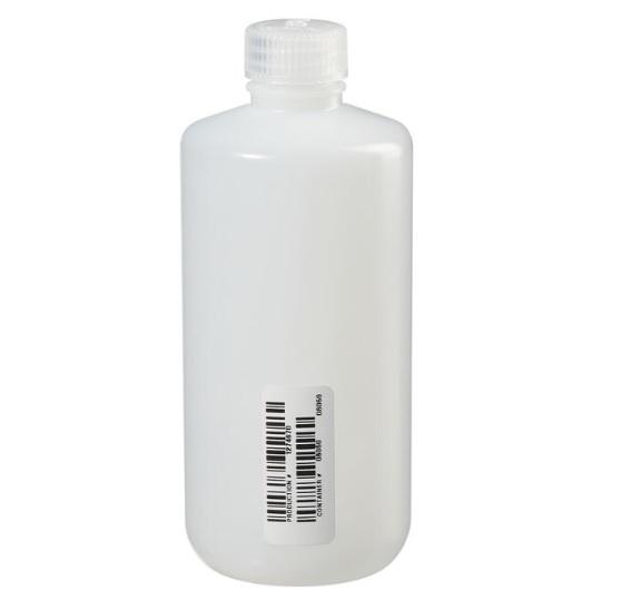 Nalgene™ Certified Narrow-Mouth HDPE Bottle with Polypropylene Screw Closure, 500 mL