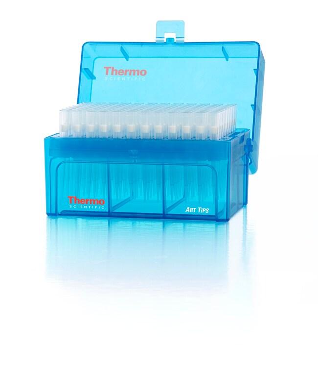 ART™ Barrier Hinged Rack Pipette Tips, ART 200, Filtered, Sterile, 200 µL, Low Retention