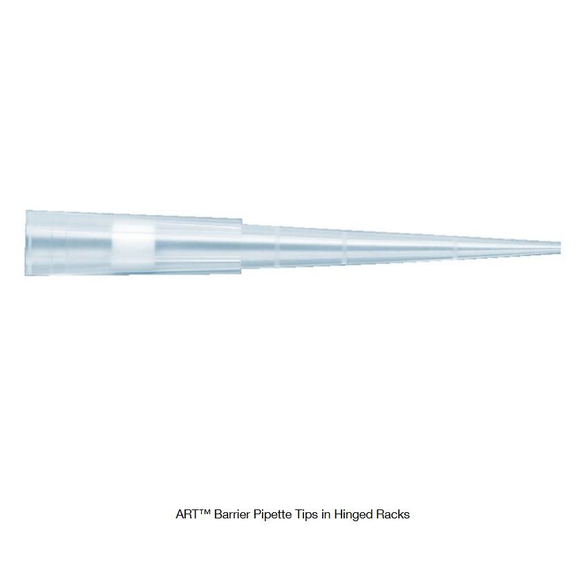 ART™ Barrier Hinged Rack Pipette Tips, ART 200, Filtered, Sterile, 200 μL