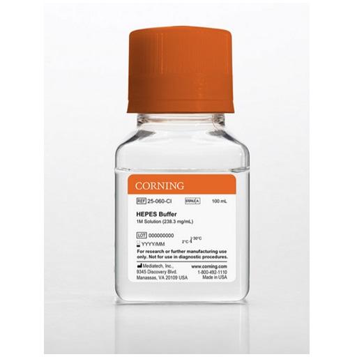 Corning® 100 mL HEPES, Liquid 1M Solution (238.3 mg/ mL)