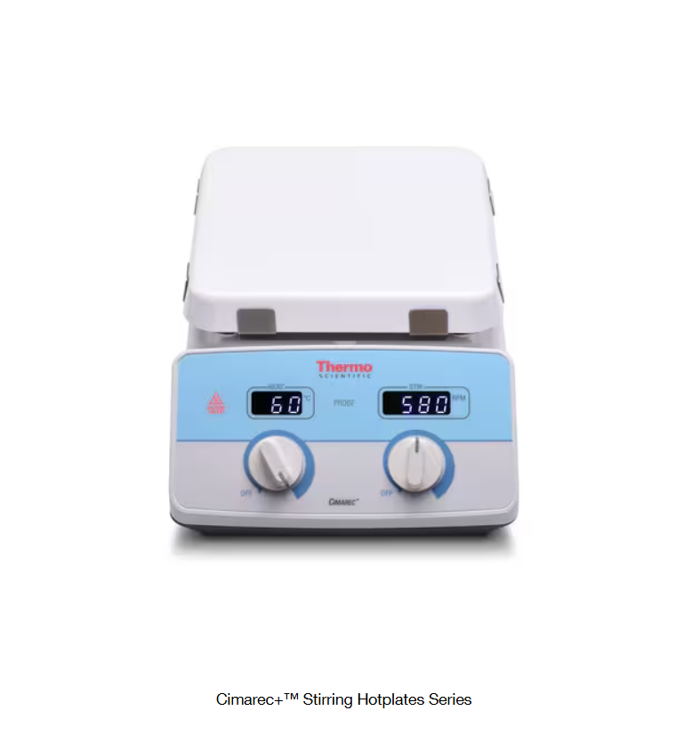 Thermo Scientific™ Cimarec+™ Stirring Hotplates, Ceramic, Plug Type EU/UK/AUS/CN