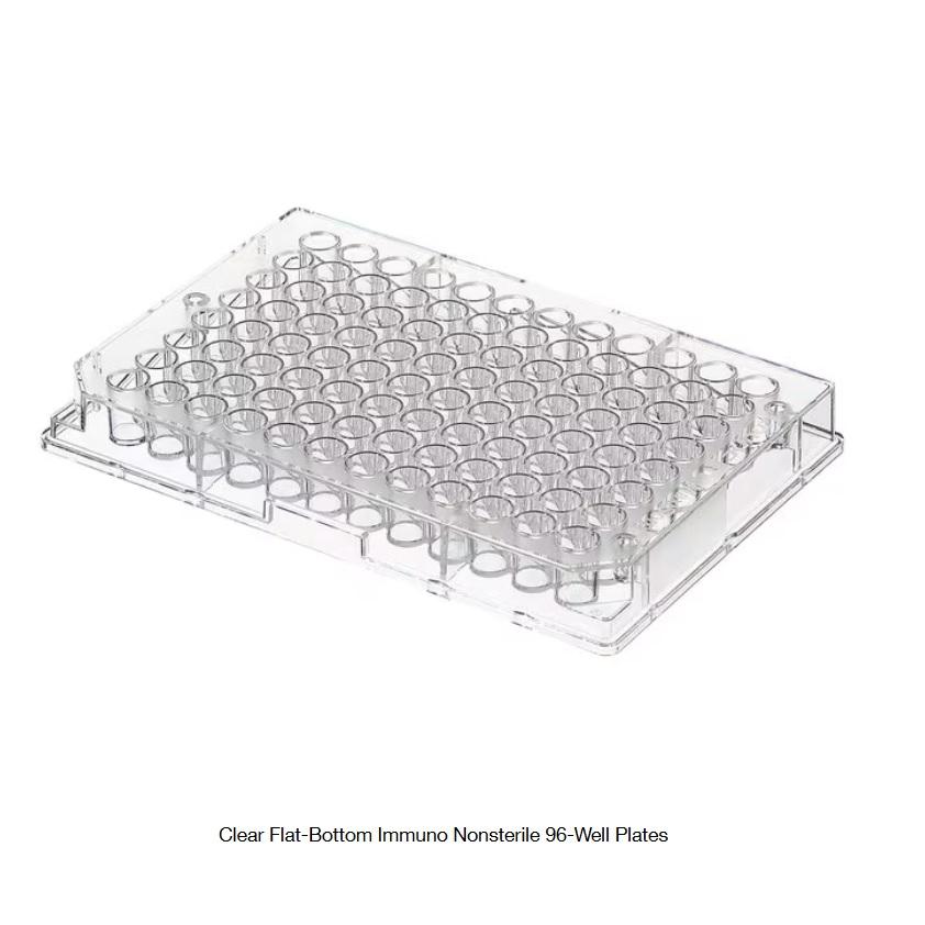 Thermo Scientific™ Clear Flat-Bottom Immuno Nonsterile 96-Well Plates, MaxiSorp, Certified