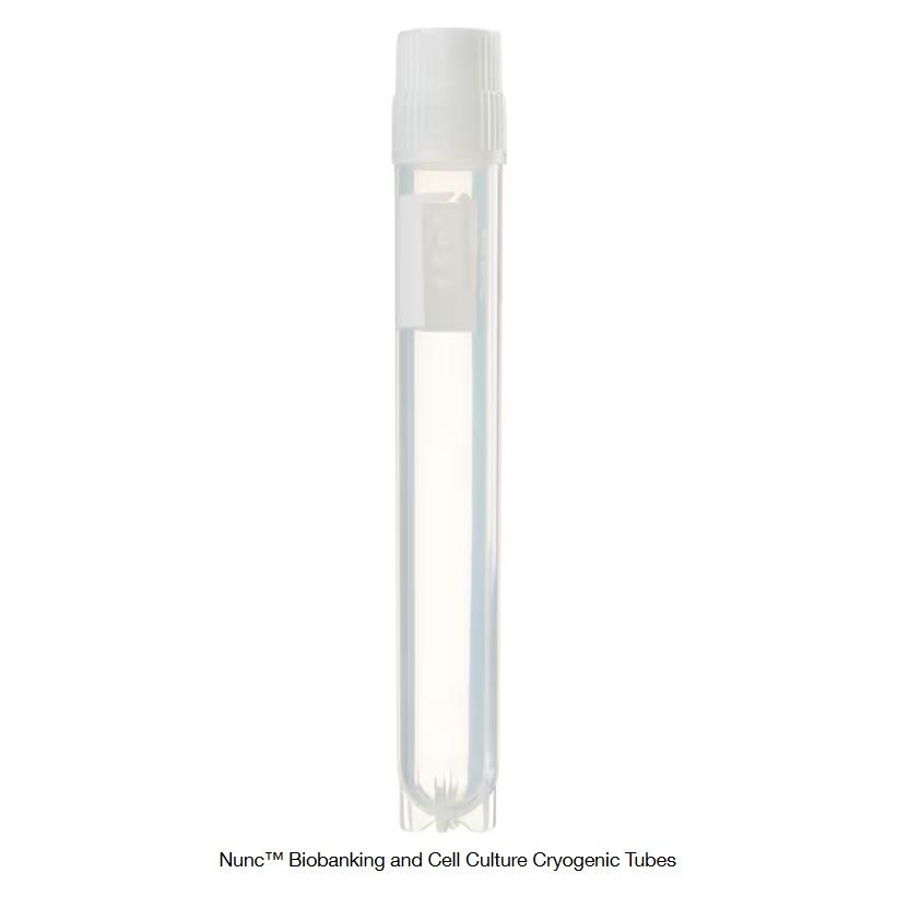 Nunc™ Biobanking and Cell Culture Cryogenic Tubes, 4.5mL, With Writing Surface, External, Case of 1200