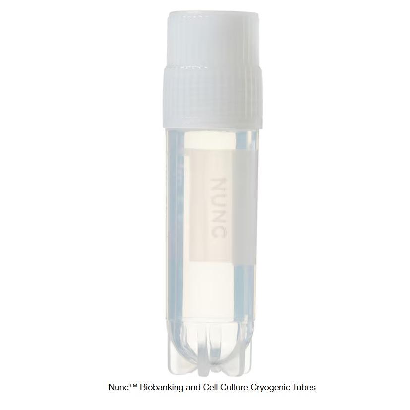 Nunc™ Biobanking and Cell Culture Cryogenic Tubes, 1.8mL, With Writing Surface, External, Case of 1800