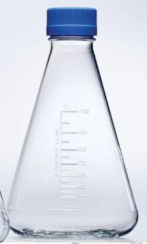 Thermo Scientific™ Nalgene™ Single-Use PETG Erlenmeyer Flasks with Plain Bottom: Sterile, 1000 mL, Vent Closure