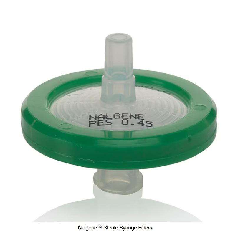 Thermo Scientific™ Nalgene™ Sterile Syringe Filters, Diameter 25 mm, Pore Size 0.45 μm, PES