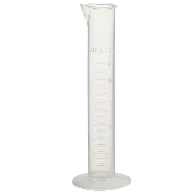 Nalgene™ Polypropylene Economy Plastic Graduated Cylinders, 25 mL, Case of 18