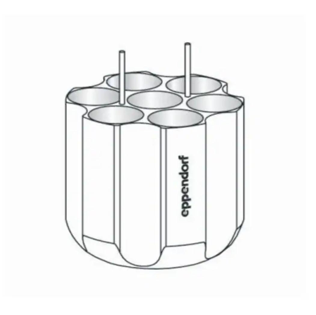 Eppendorf Adapter, For 7 Conical Tubes 50 mL, or Rotor S-4-104, Rotor S-4x1000 round buckets and Rotor S-4x750