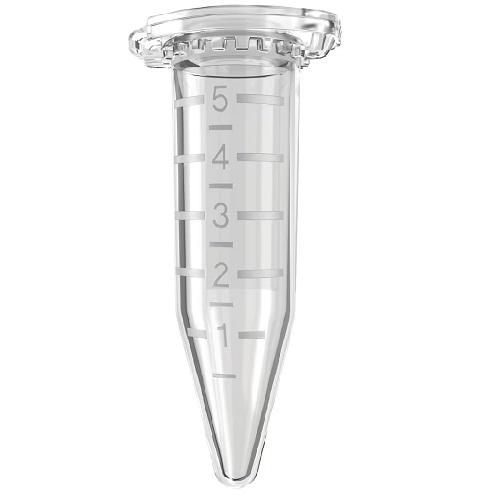 Eppendorf Tubes® 5.0 mL with snap cap, 5.0 mL, Forensic DNA Grade, colorless, 200 tubes (4 bags × 50 tubes)