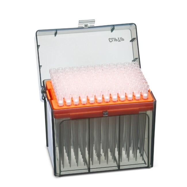 ClipTip™ Filtered Pipette Tips, 300 Ext, Filtered, Sterile, Rack, 300 μL, Orange