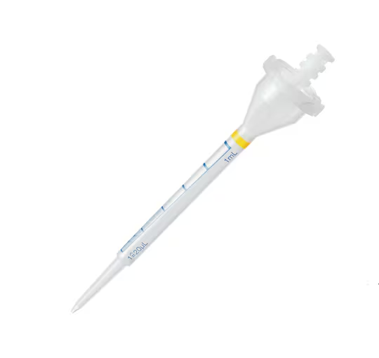 Eppendorf Combitips® advanced, Eppendorf Quality™, 1.0 mL, yellow, colorless tips, 100 pcs. (4 bags × 25 pcs.)