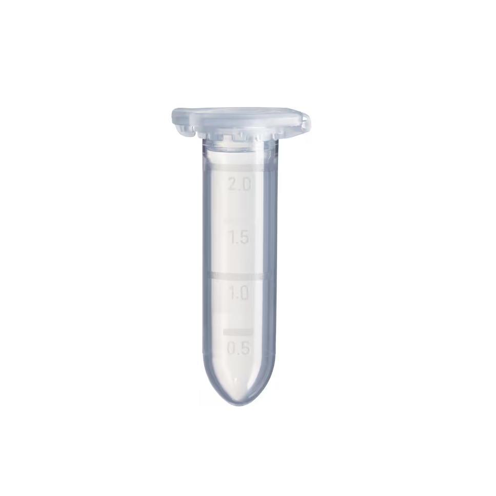 Eppendorf Safe-Lock Tubes, 2.0 mL, Forensic DNA Grade, colorless, 500 tubes (10 bags × 50 tubes)